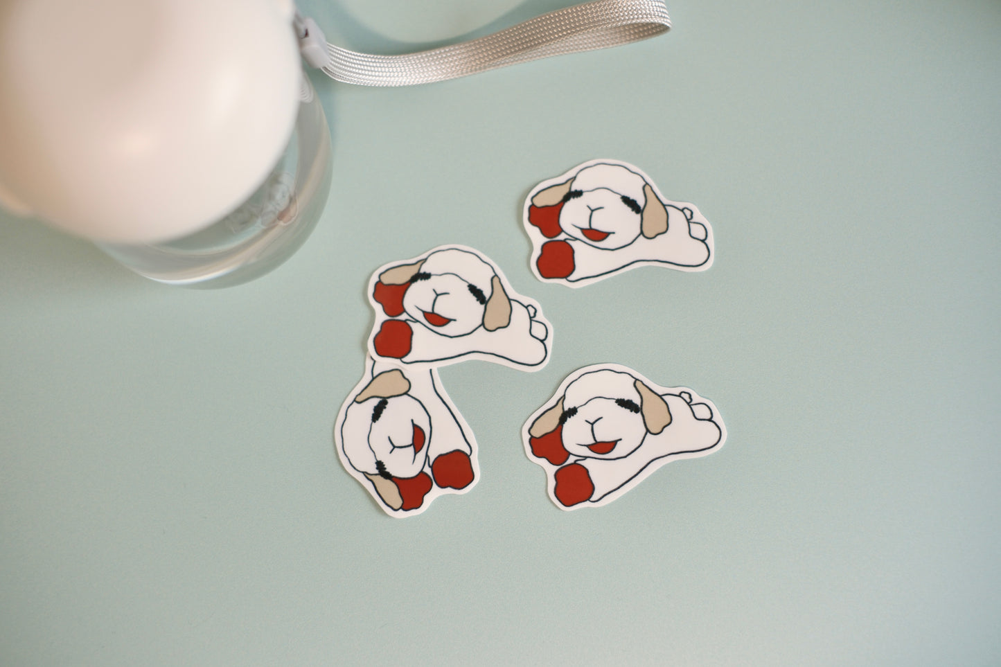 Lamby Dog Toy Vinyl Sticker