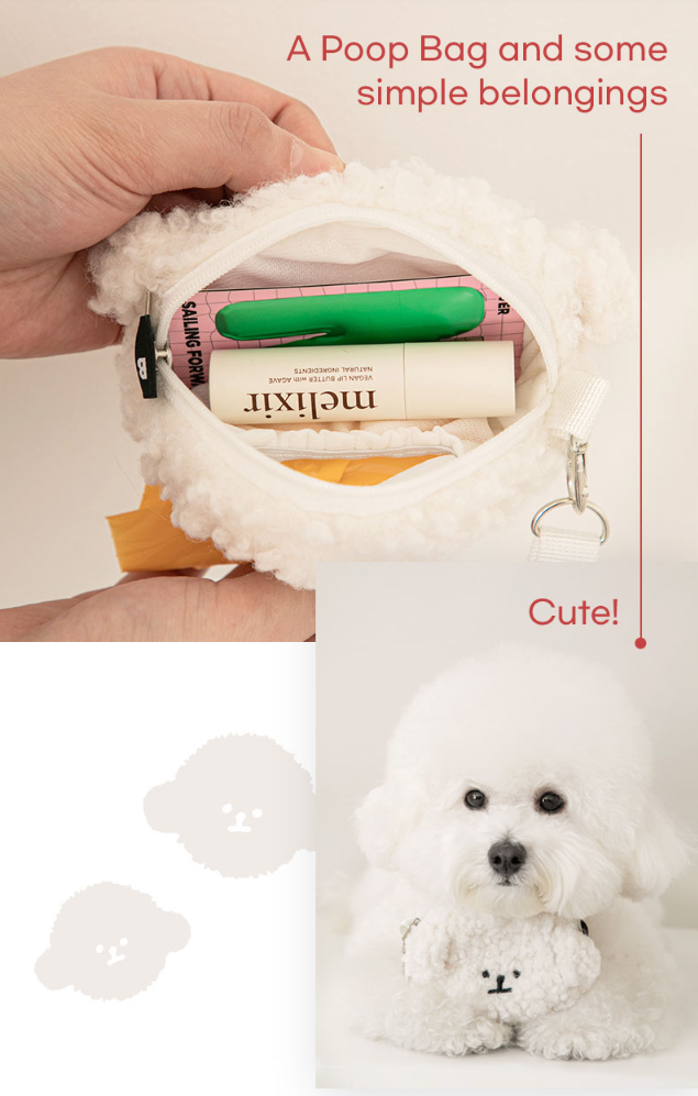 Bichon Poop Bag Pouch