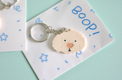 Poodle Keychain