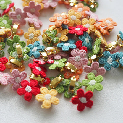 Mini Colorful Daisy/Flower Fur Clips